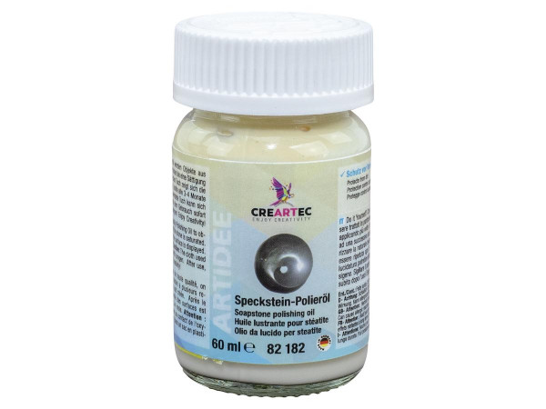 Speckstein Polieröl Alabaster Marmor 60 ml (lösungsmittelfrei) von CREARTEC ARTIDEE
